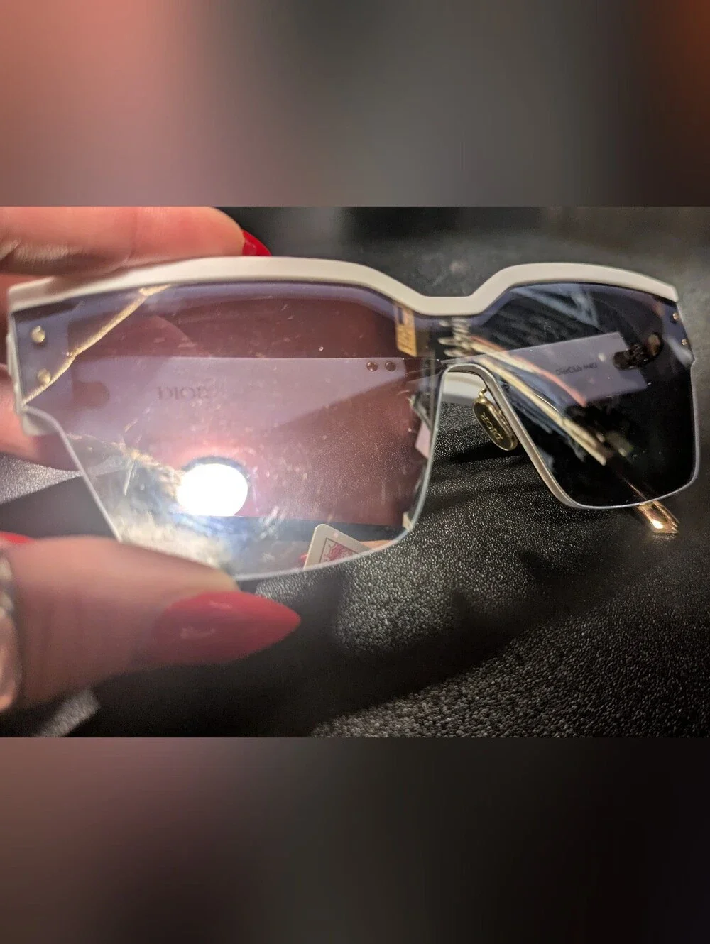 Dior Club M4U White Sunglasses